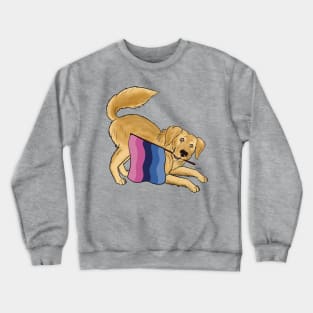 Pride Doggos Alternates: Omnisexual Golden Retriever Crewneck Sweatshirt